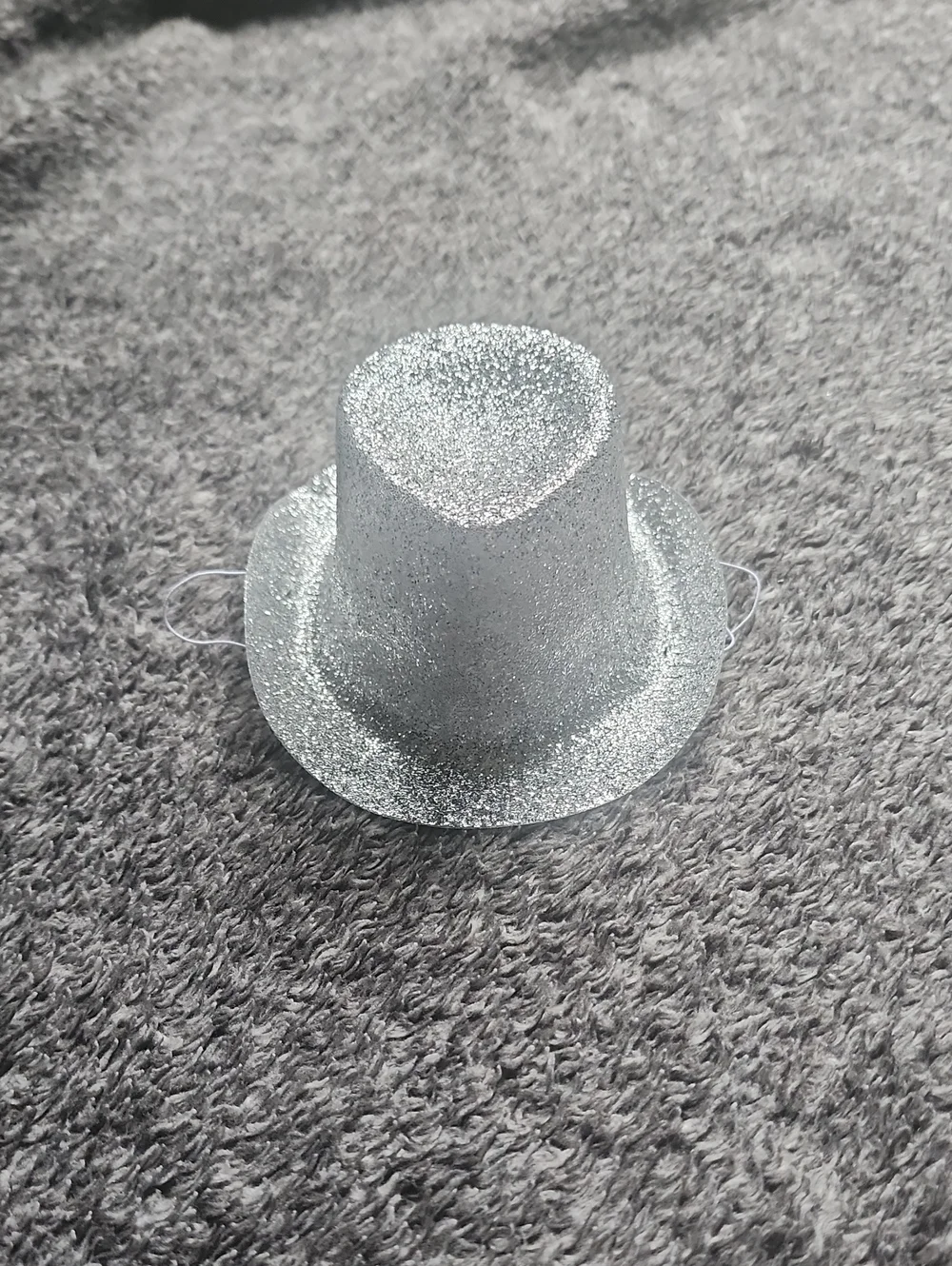 Small Silver Glitter Cowboy Hats!